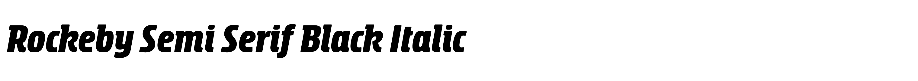 Rockeby Semi Serif Black Italic